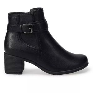 NWT Croft & Barrow® Fenix Women's Ankle Boots, Black, Size 9 WIDE